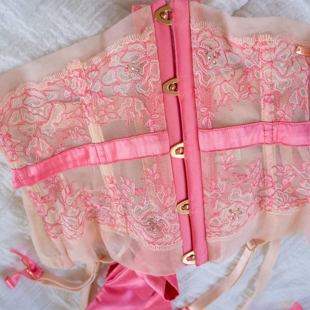 Gossard Underbust Waist Corset with Garters